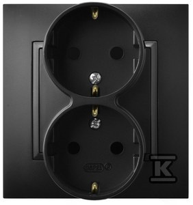 GN.2-KR.Z/U SCHUKO Z RAM.CZARNY M.ARIA