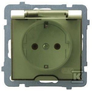 GN.1-KR.Z/U IP44 SCHUKO ECRU AS