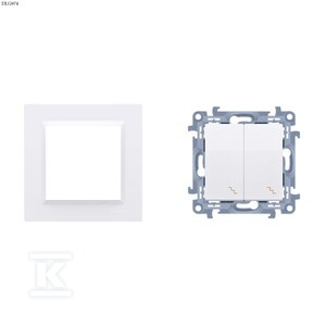 ŁĄCZ.SCHODOWY PODW.BIAŁY+RAMKA SIMON1