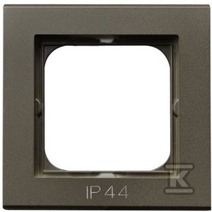 RAMKA 1-KR.ŁĄCZ.IP44 CZEKO.METAL SONAT