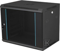 SZAFKA RACK 19" 15U 600X450 DRZWI SZKLAN