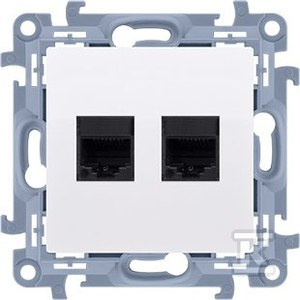GN.KOMP.RJ45.5E+TELEF.RJ12 BIAŁE SIMON1