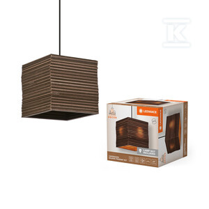 OPR.DEK. CARD SQ PEND E27 BRN