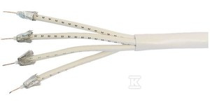 KABEL 4XQUAD-MINI 115-4X3.6 100M BIAŁY