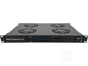 PANEL WENTYLACYJNY 19" 1U, 4 WENTYLATORY