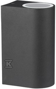 OPRAWA VT-7652 2XGU10 IP44 CZARNA OKR.