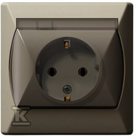 GN.1-KR.Z/U IP44 SCHUKO K.P. AKCENT BEŻ