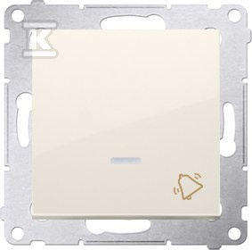 PRZYCISK DZWON.PODŚW.KREM SIMON54