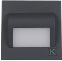 LED INGA, ANTRACYT, 1,2W, 3100K