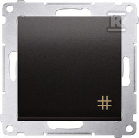 ŁĄCZ.KRZYŻ.+RAM.IP20/44 ANTRACYT SIMO