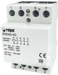 RIK40-40-24 STYCZ.MOD.40A 4P(4Z)24VAC
