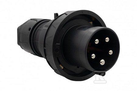 WTYK SIŁOWY 63A 5P CZARNA IP67