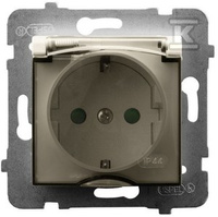 GN.1-KR.Z/U SCHUKO IP44 PR.TRA.ECRU ARIA