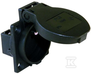 GN.TAB.1F 16A/3P/230V BOCZNE CZARNE IP54