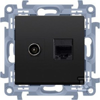GN.1-KR.ANT.F+RJ45 KAT.5E CZARNY SIMON10