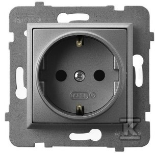 GN.1-KR.Z/U SCHUKO SZARY MAT ARIA