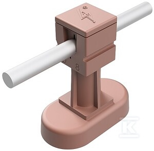 SŁUPEK Z PODSTAWA CERAMICZNĄ:CEGLASTY