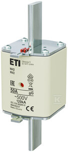 WKŁADKA NH2 GG 50A/500V