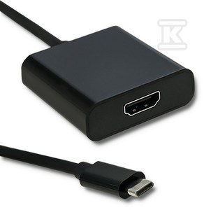 ADAPTER USB C MĘSKI/HDMI ŻEŃSKI 4K 23