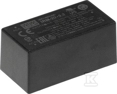IRM-20-24 MODUŁ AC/DC 20W 24V 0.92A