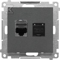 GN.2-KR.KOM.RJ45 K.6E P.GRAFIT.M.SIMON55