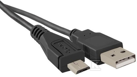 KABEL USB A MĘSKI MICRO USB B MĘSKI 1M