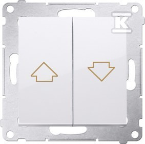 PRZYCISK ŻALUZ BLOK.ELEK.BIAŁY SIMON54