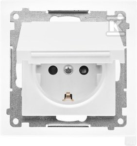 GN.1-KR.SCHUKO PRZ.U. BIAŁY MAT SIMON55