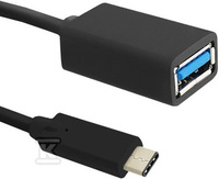 KABEL USB 3.1C MĘSKI USB 3.0A ŻEŃ 0.5