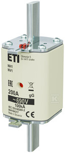 WKŁADKA NH1 GG 200A/690V
