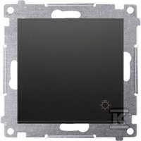 PRZ.ŚWIATŁO +RAM.IP20/44 CZARNY SIMON5