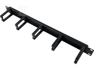 ORGANIZATOR KABLI 1U 19" Z PRZEPUSTEM SZ
