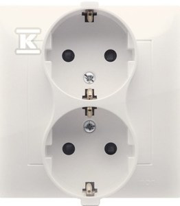 GN.SCHUKO 2-KR.KREMOWE SIMON54