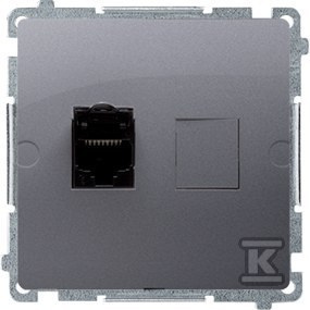 BM61.01/43 GNIAZDO BASIC SREBRO MAT