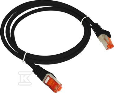 PATCH-CORD S/FTP KAT.6A LSOH 2.0M CZARNY
