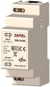 ZIM-24/06 ZASIL.IMPULS.24V DC 0,6A