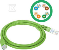PATCH-CORD U/UTP KAT.5E PVC 5.0M ZIELONY