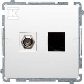 GN.ANTENOWE F+RJ45 K.6 BIAŁY BASIC