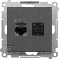 GN.2-KR.KOM.RJ45 K.6 P. GRAFIT.M.SIMON55