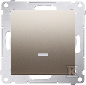 PRZYCISK POJ.PODŚW.ZŁOTY MAT SIMON54