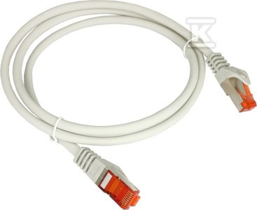 PATCH-CORD S/FTP KAT.6A LSOH 0.25M SZARY