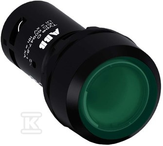 CP1-11G-10-PRZYCISK WKLĘSŁY ZIELONY 1N