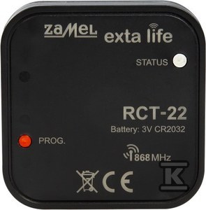 RCT-22 CZUJ.RADIO.TEMP.PUSZKA.BATER