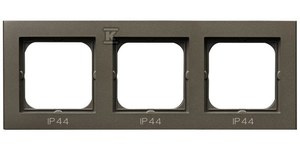 RAMKA 3-KR.ŁĄCZ.IP44 CZEKO.METAL SONAT