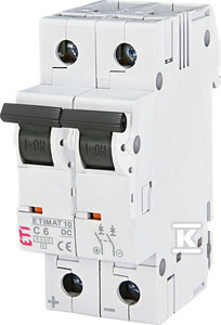 WYŁĄCZNIK ETIMAT 10-DC 2P C6 6KA