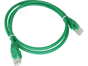 PATCH-CORD U/UTP KAT.6A LSOH 0.25M ZIELO