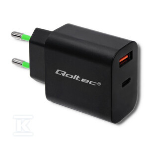 ŁADOWARKA 18W/5-12V/1.5-3A/USB TYP C PD