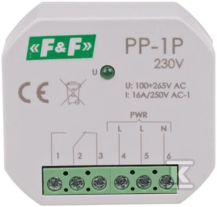 PP-1P 230V PRZEKAŹ.ELE.1P 16A P/T