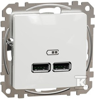 GN.USB 2,1A BIAŁY SEDNA DES