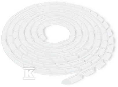 ORGANIZER DO KABLI 16MM 10M BIAŁY/TRANS